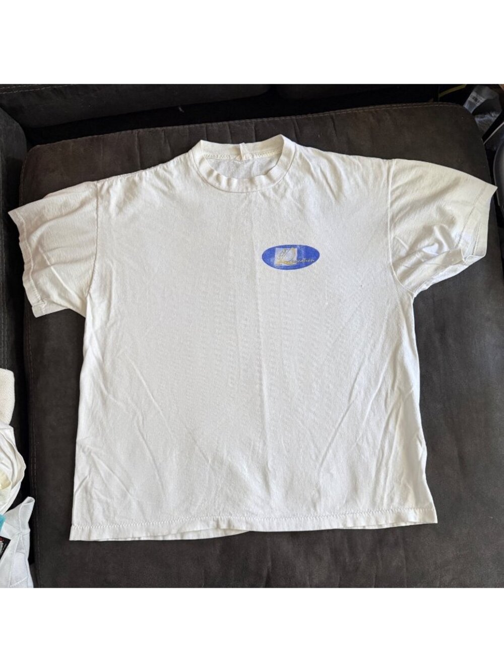 Vintage White UCLA Recreation PowerBar Graphic T-Shirt Size L